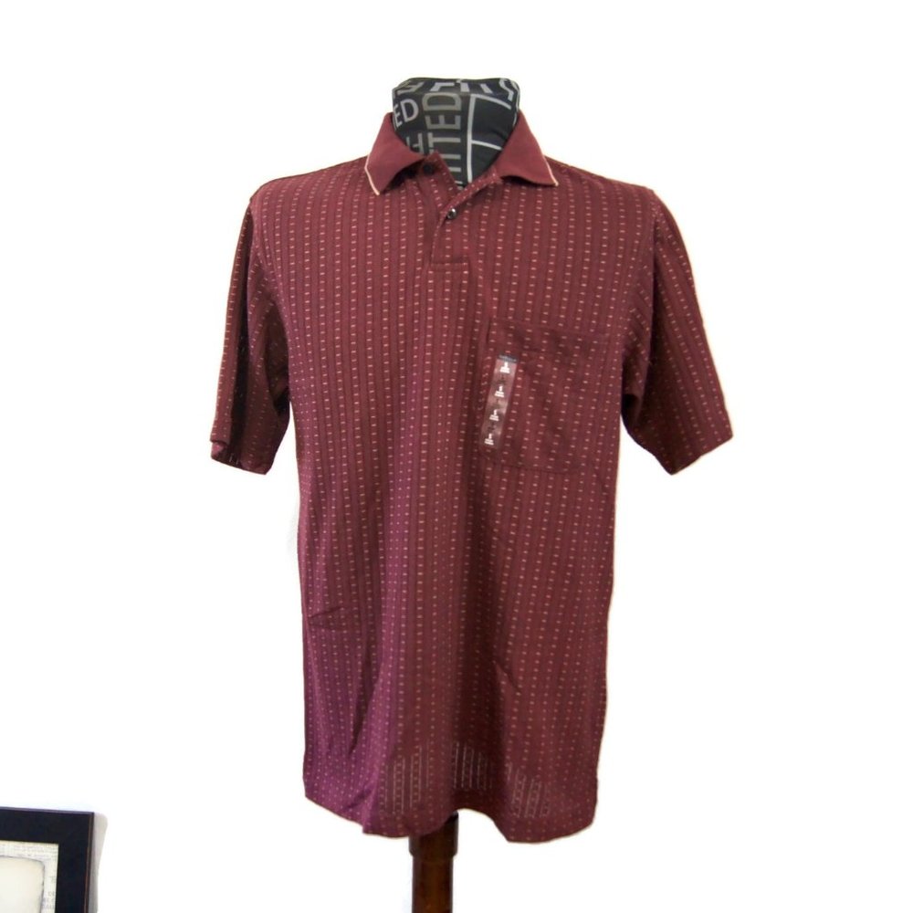 Van Heusen New Men’s Polo Shirt S Maroon NWT
